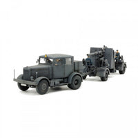 Tamiya 37027 1/48 German Heavy Tractor SS-100 and 88mm Gun Flak37 Set