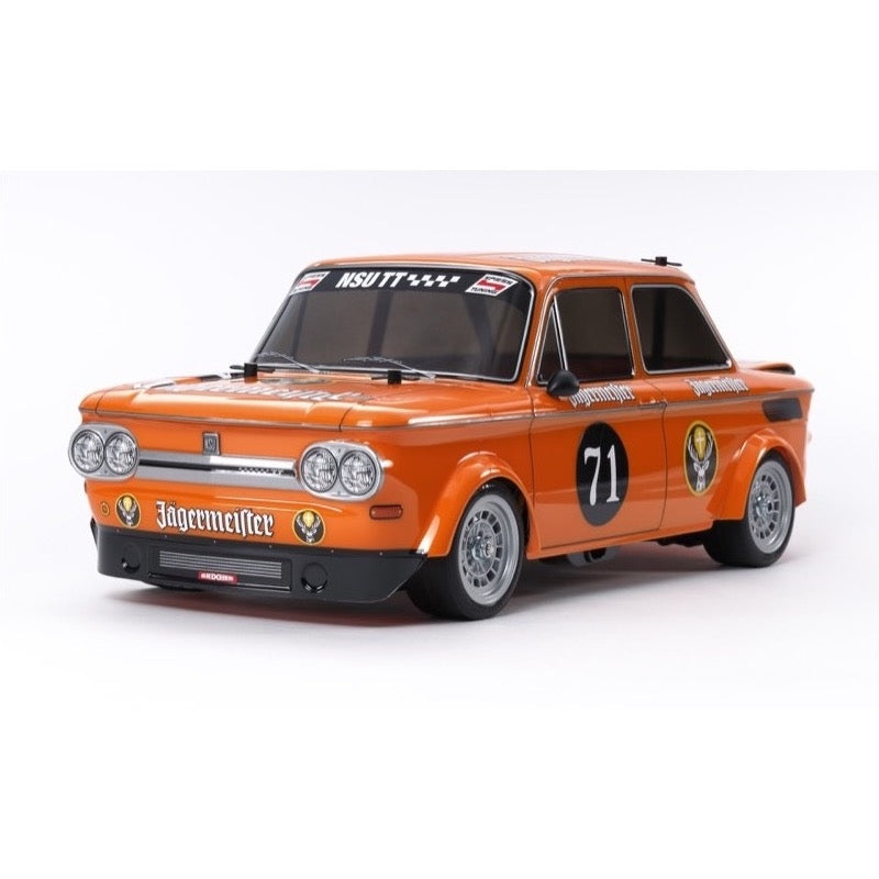Tamiya 58649 NSU TT Jagermeister 1/10 RC Race Car Kit M05 Chassis