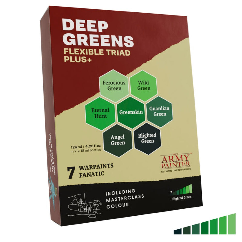 The Army Painter Warpaints Fanatic Flexible Triad PLUS Deep Greens