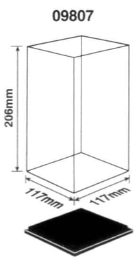 Trumpeter 09807 Plastic Display Case 117 x 117 x 206mm