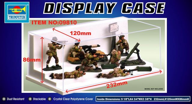 Trumpeter 09810 Plastic Display Case 232 x 120 x 86mm