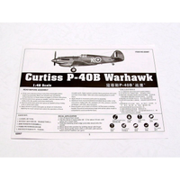 Trumpeter 02807 1/48 Curtiss P-40B Warhawk (Australian Decals incl)