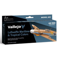Vallejo 71164 Model Air Set RLM Colors III 8 Paints