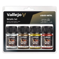 Vallejo 70199 Model Color Liquid Gold Set 4 Box Set