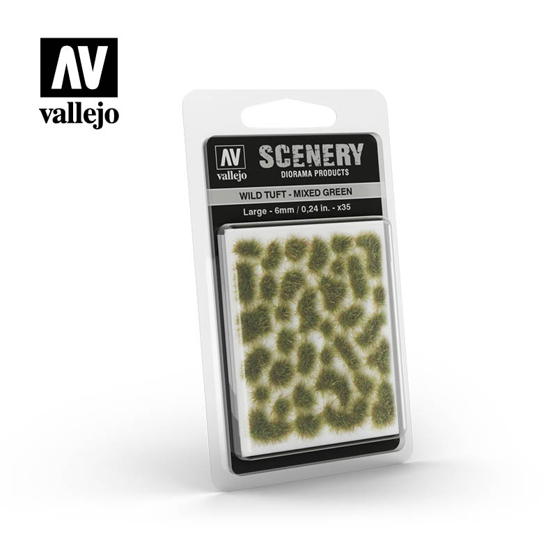 Vallejo SC416 6mm Wild Tuft Mixed Green Diorama Accessory