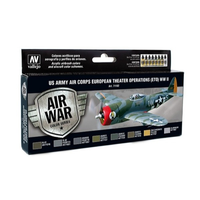 Vallejo 71182 Air US Army Air Corps European Theater of Operations Paint Set
