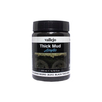 Vallejo 26812 Diorama Effects Black Thick Mud 200ml