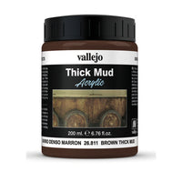 Vallejo 26811 Diorama Effects Brown Thick Mud 200ml