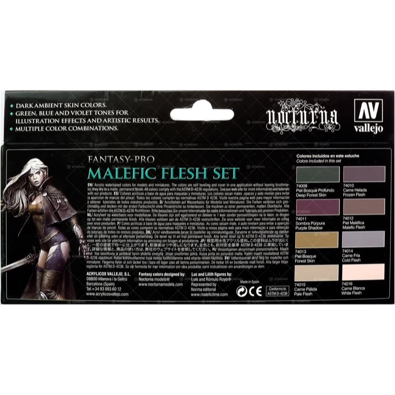 Vallejo 74102 Malefic Flesh Set