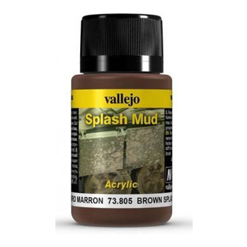 Vallejo 73805 Weathering Effects Brown Splash Mud 40ml