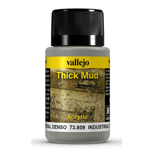 Vallejo 73809 Weathering Effects Industrial Thick Mud 40ml
