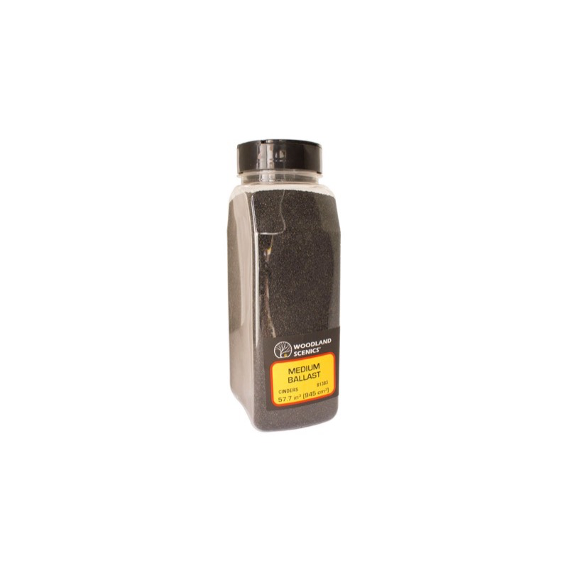 Woodland Scenics B90 Cinders Coarse Ballast | Metro Hobbies