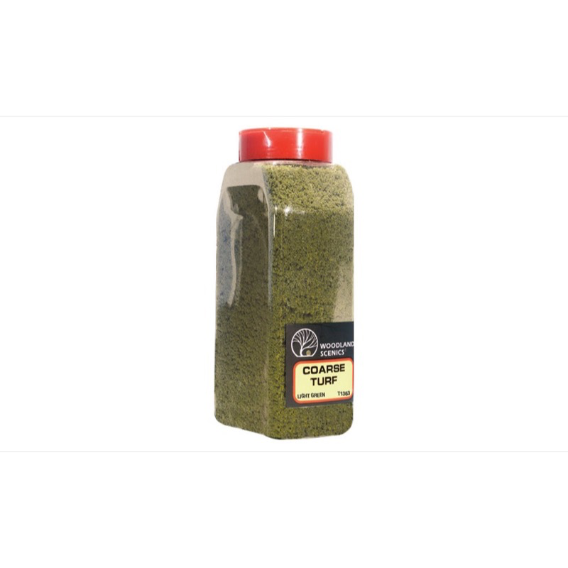 Woodland Scenics T1363 Coarse Turf Light Green Shaker | Metro Hobbies
