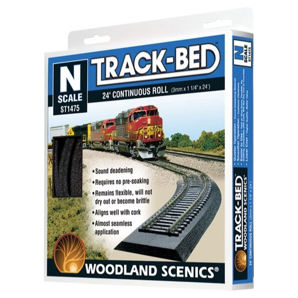 Woodland Scenics ST1475 N Track-Bed Roll 24ft | Metro Hobbies