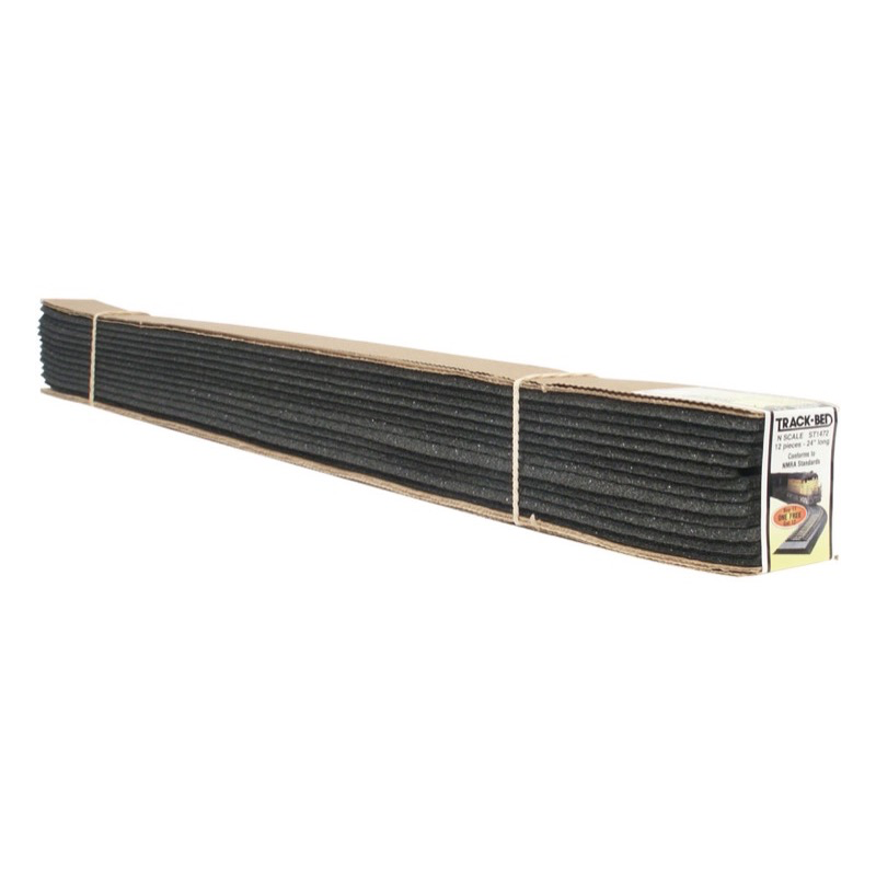 Woodland Scenics ST1472 N Track-Bed Strips 12 Pack | Metro Hobbies