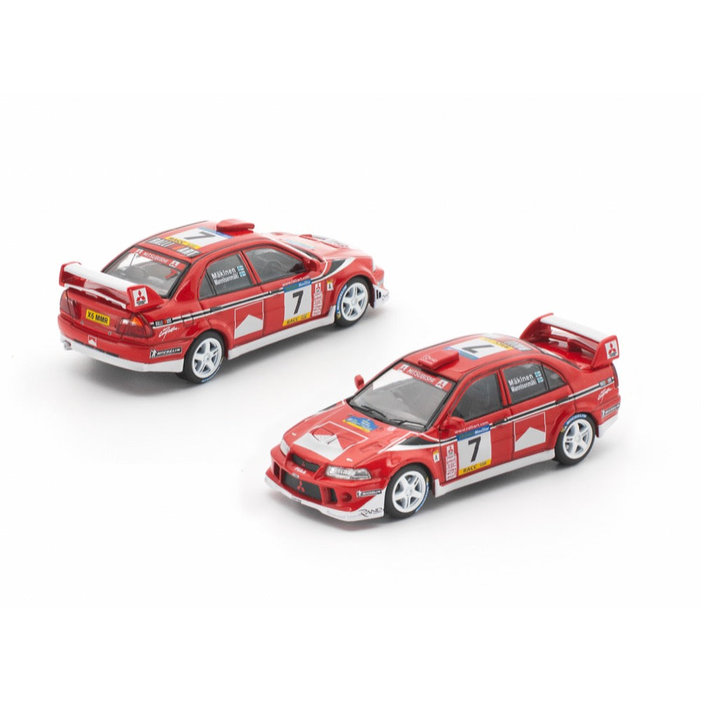 Works Model 1/64 Mitsubishi Lancer Evolution VI Tommi Makinen¬¨‚Ä†2001 WRC Catalunya