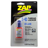Zap-A-Gap Z-42 Blue Threadlocker Medium Strength 0.2oz/6ml