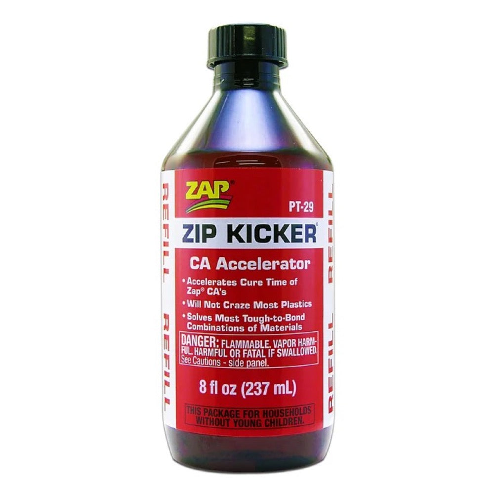Zap-A-Gap Zip-Kicker CA Accelerator Refill Bottle 8oz/237ml